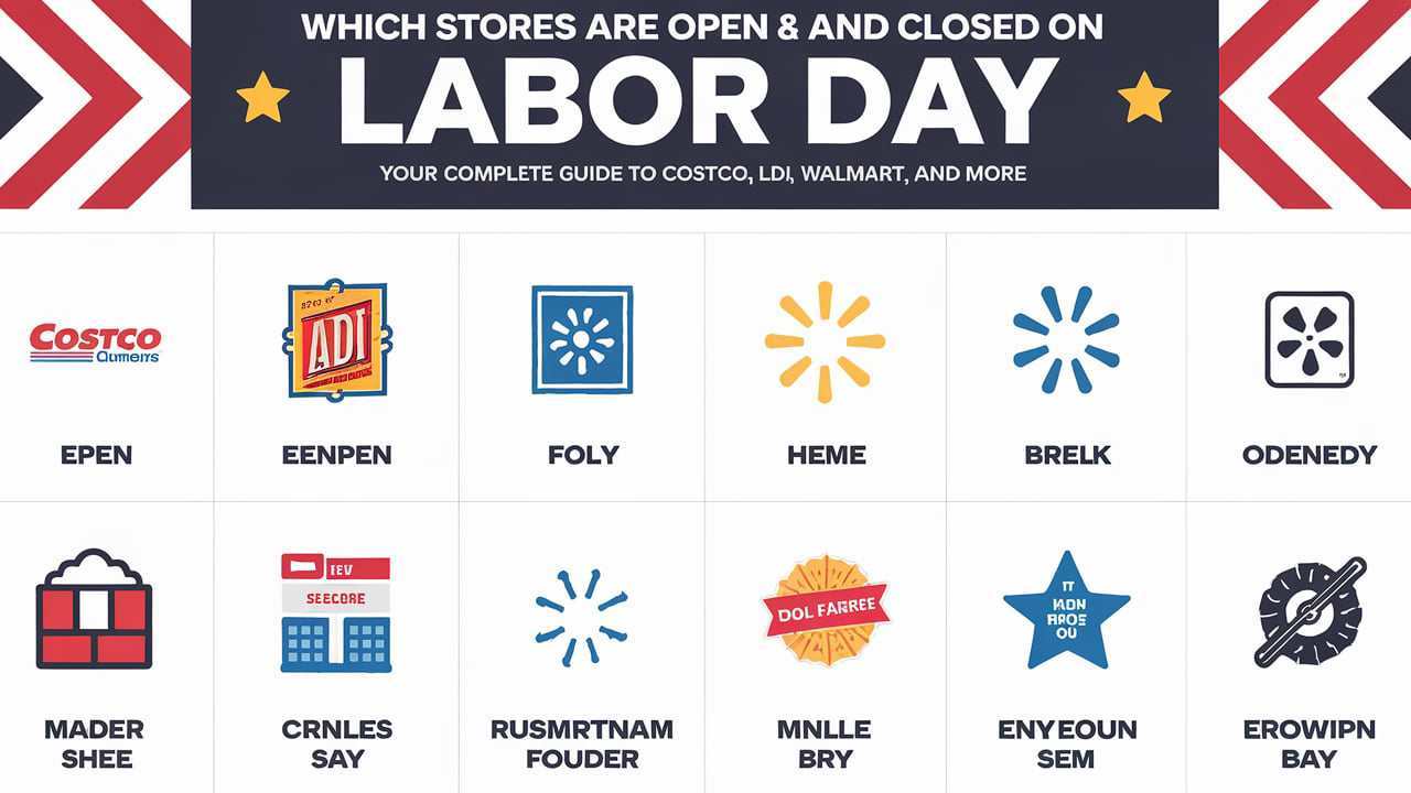 Which Stores Are Open and Closed on Labor Day: Your Complete Guide to Costco, Aldi, Walmart, and More